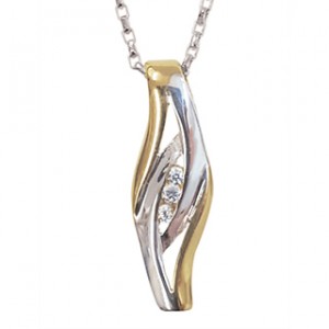 pendentif en argent 925, zircon, SI0424P2T